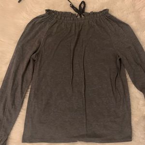 Loft grey long sleeve t-shirt